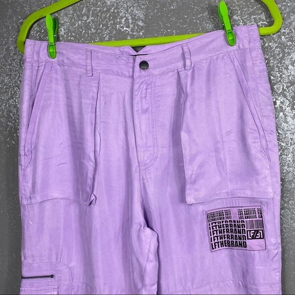 LF the Brand Lilac Purple Urban Cargo Pants Size 6 Lightweight Utility New - Picture 3 of 11